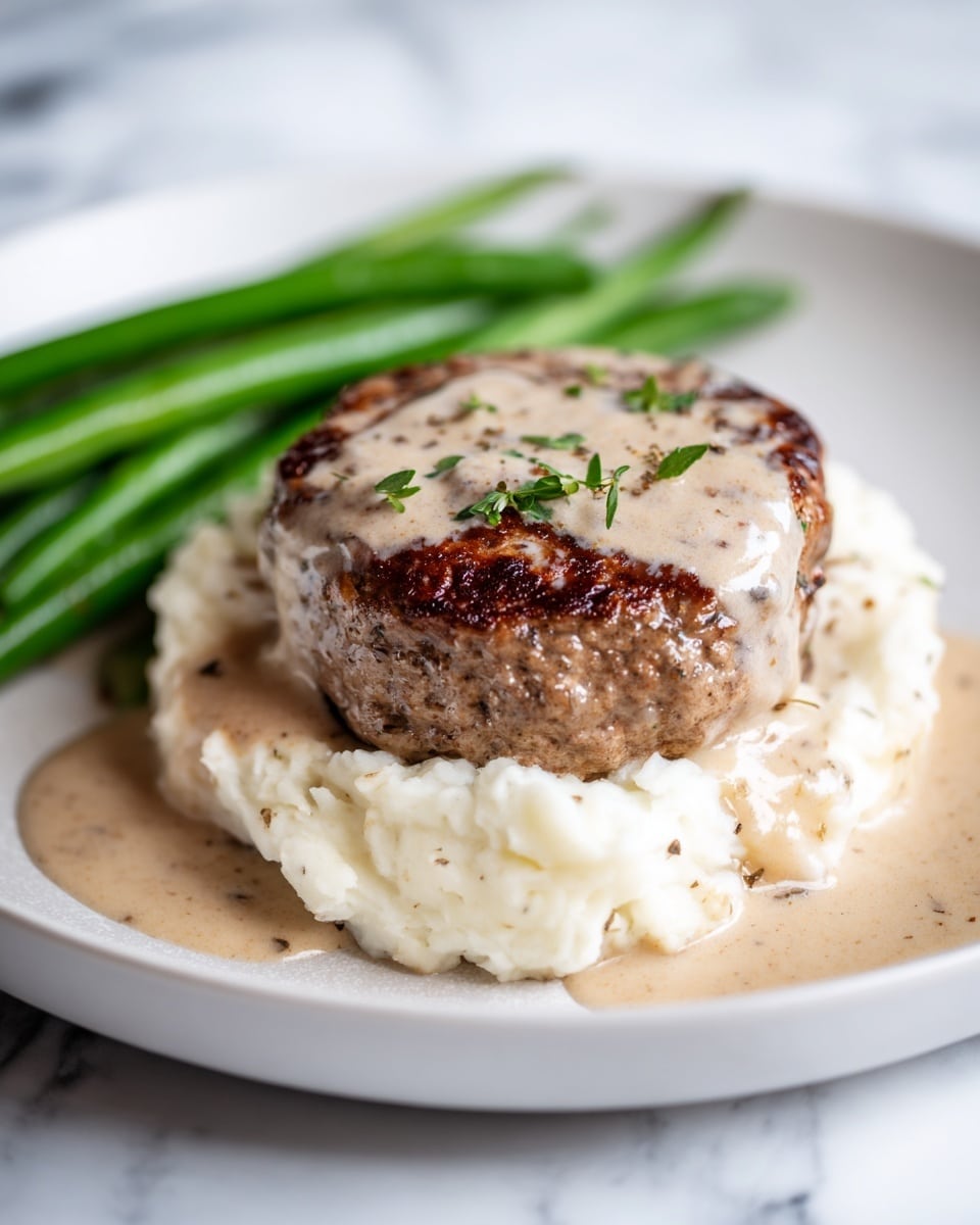 Salisbury Steak with Rich Gravy Recipe - Recipe Image