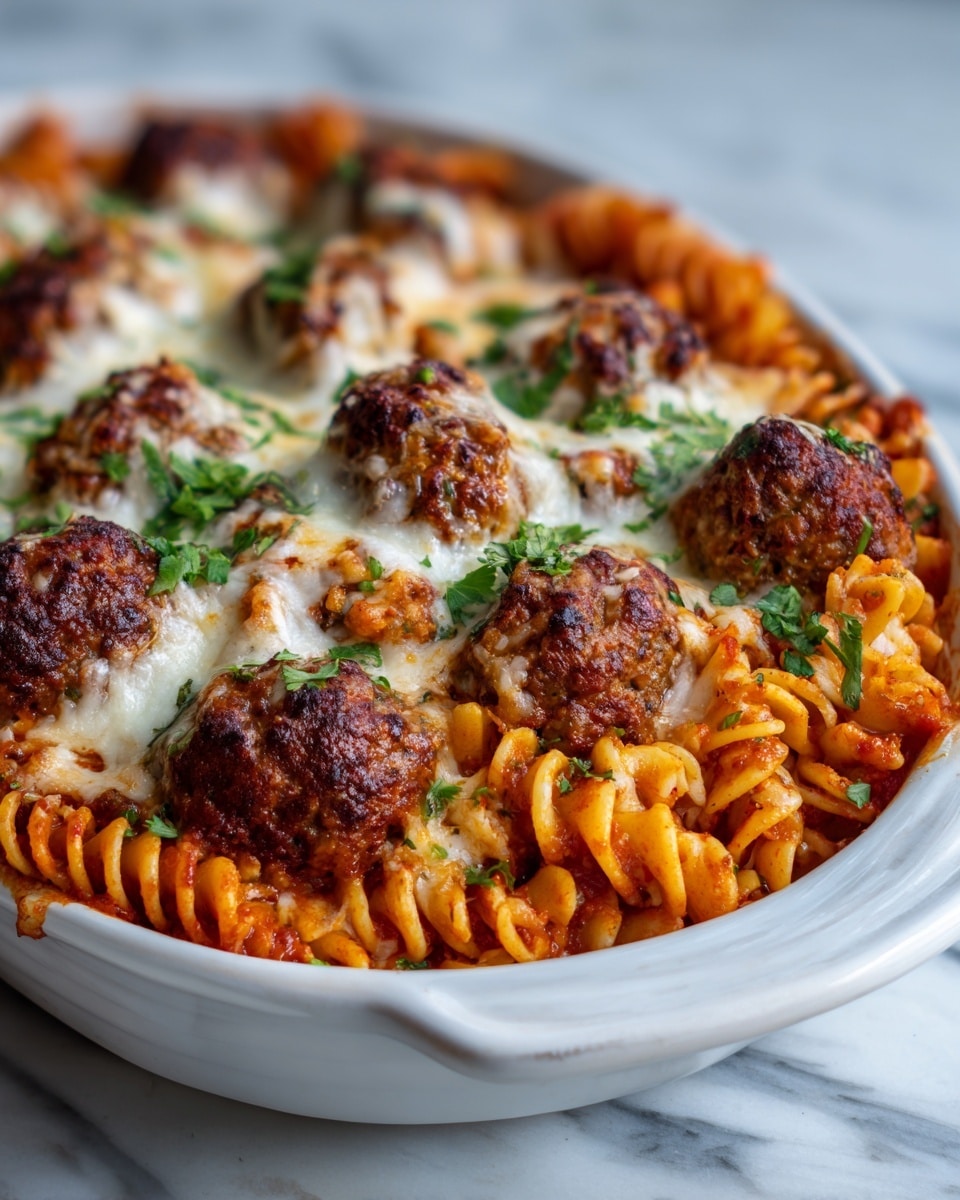 Dump and Bake Meatball Casserole Recipe - Recipe Image