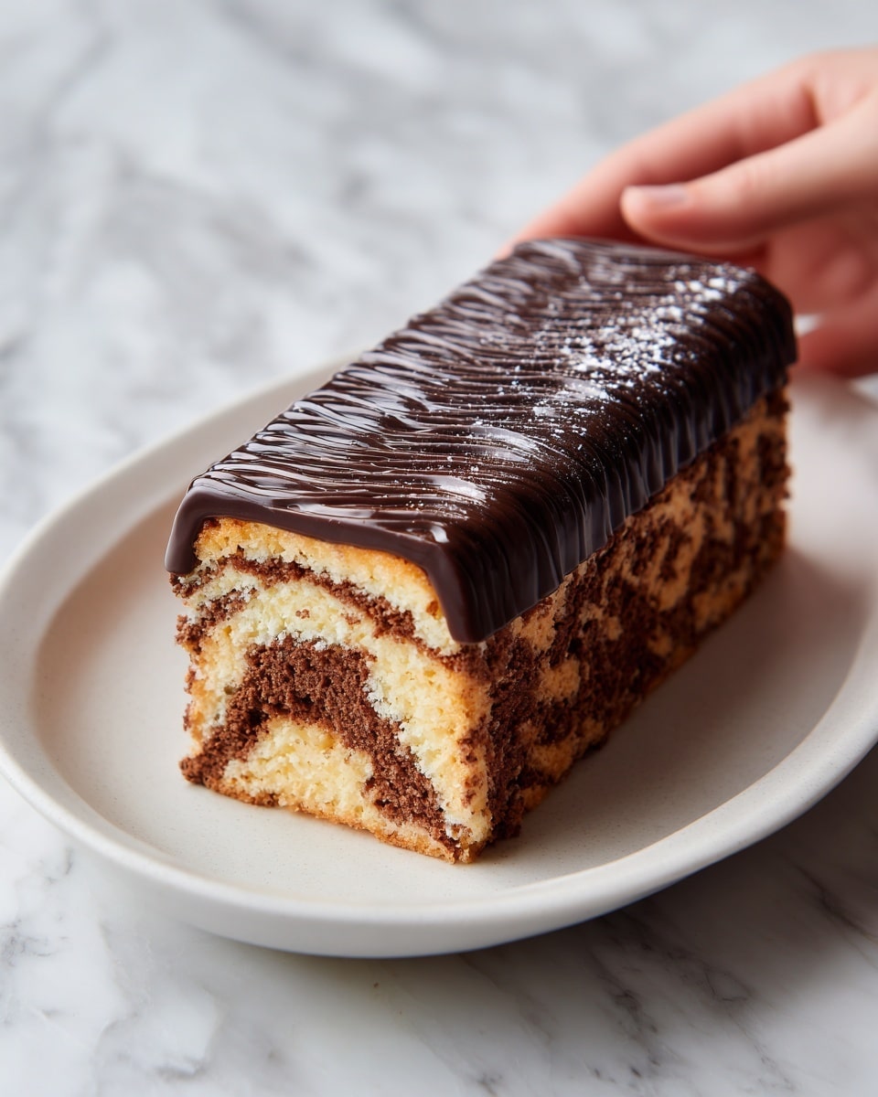 Double Chocolate Ricotta Marble Cake Recipe - Recipe Image