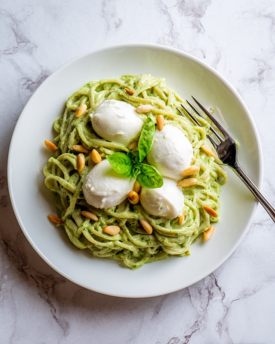 Creamy Pesto Pasta Sauce Recipe - Recipe Image