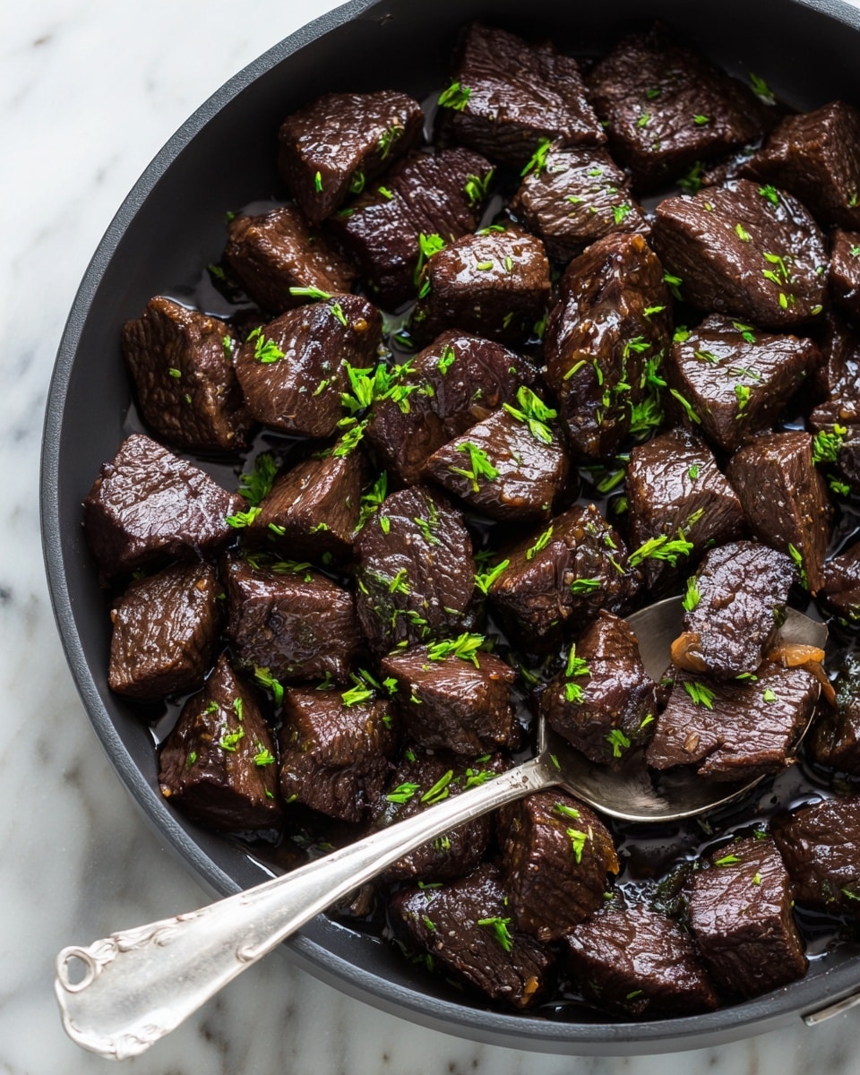Cajun Garlic Butter Steak Bites Recipe - Recipe Image