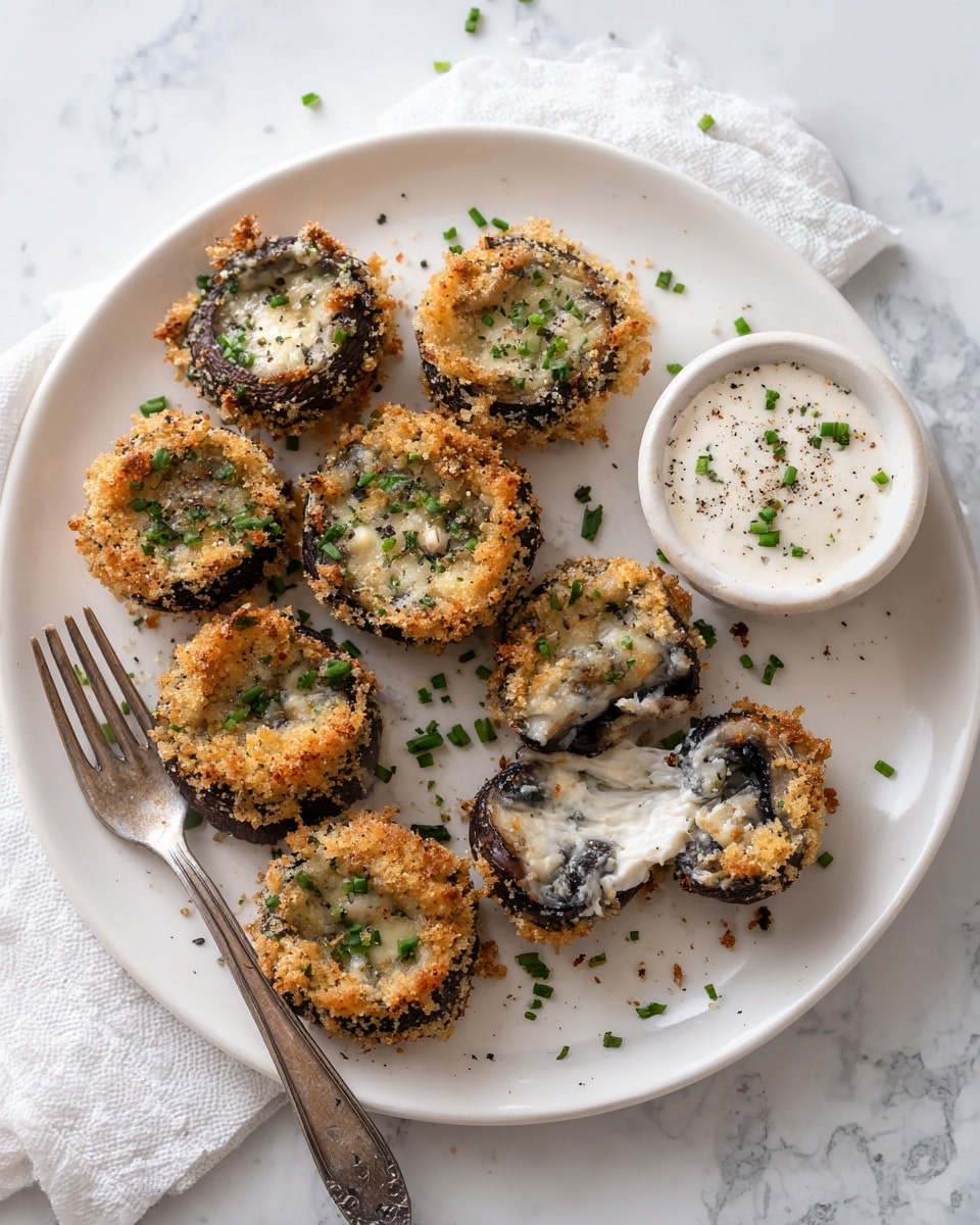 Crispy Breaded Mushrooms Recipe - Recipe Image