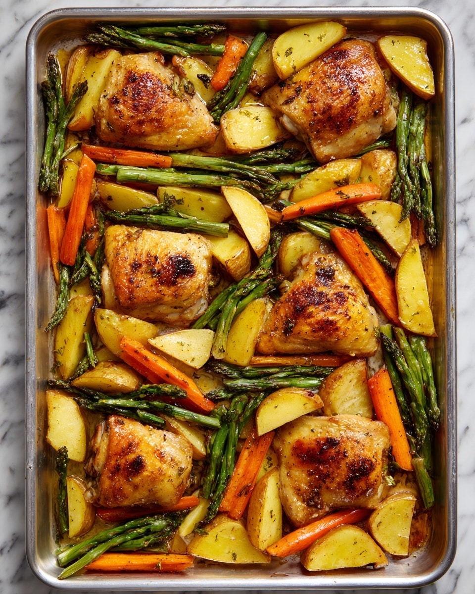 One-Pan Herb Roasted Vegetables & Chicken Recipe - Recipe Image