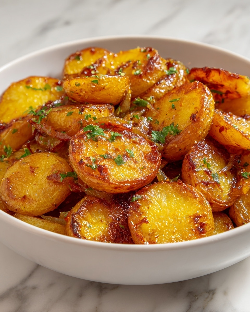 Oven-Fried Potatoes and Onions Recipe - Recipe Image