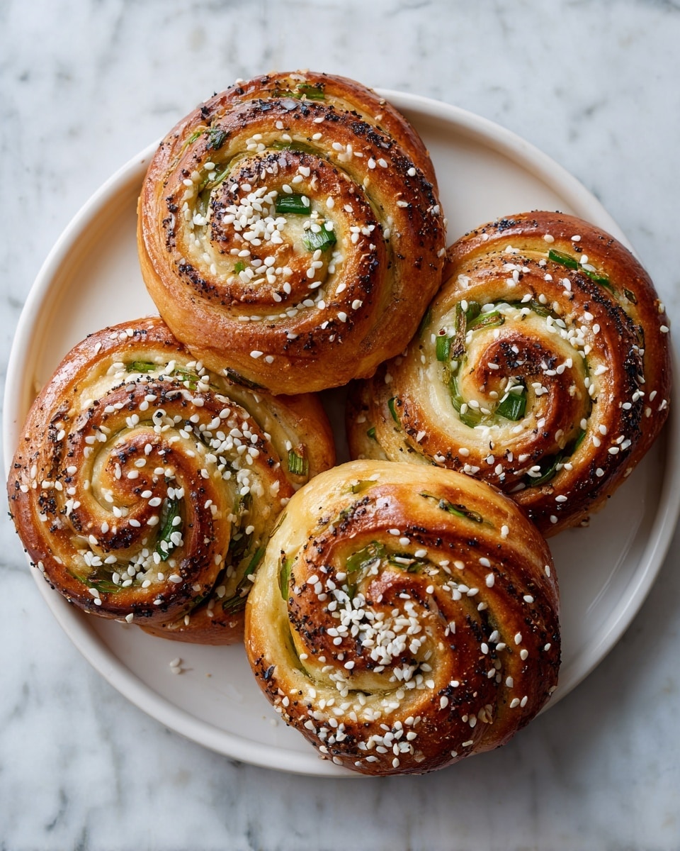Cheesy Gochujang Spring Onion Swirls Recipe - Recipe Image