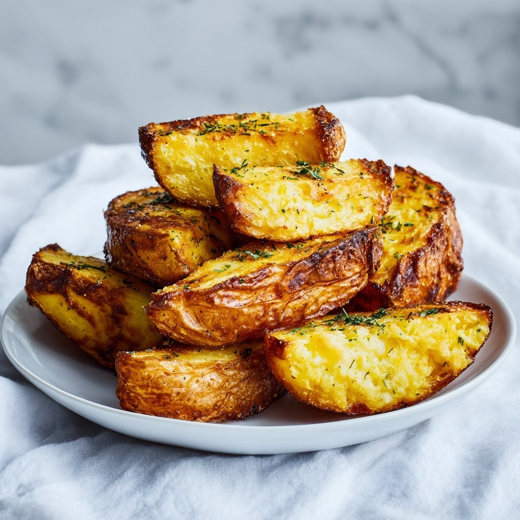 Crispy Oven-Baked Potato Wedges with Seasoning Recipe - Recipe Image