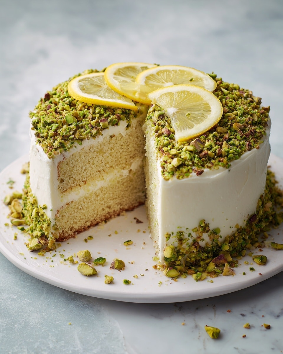 Lemon Pistachio Cake Recipe - Recipe Image