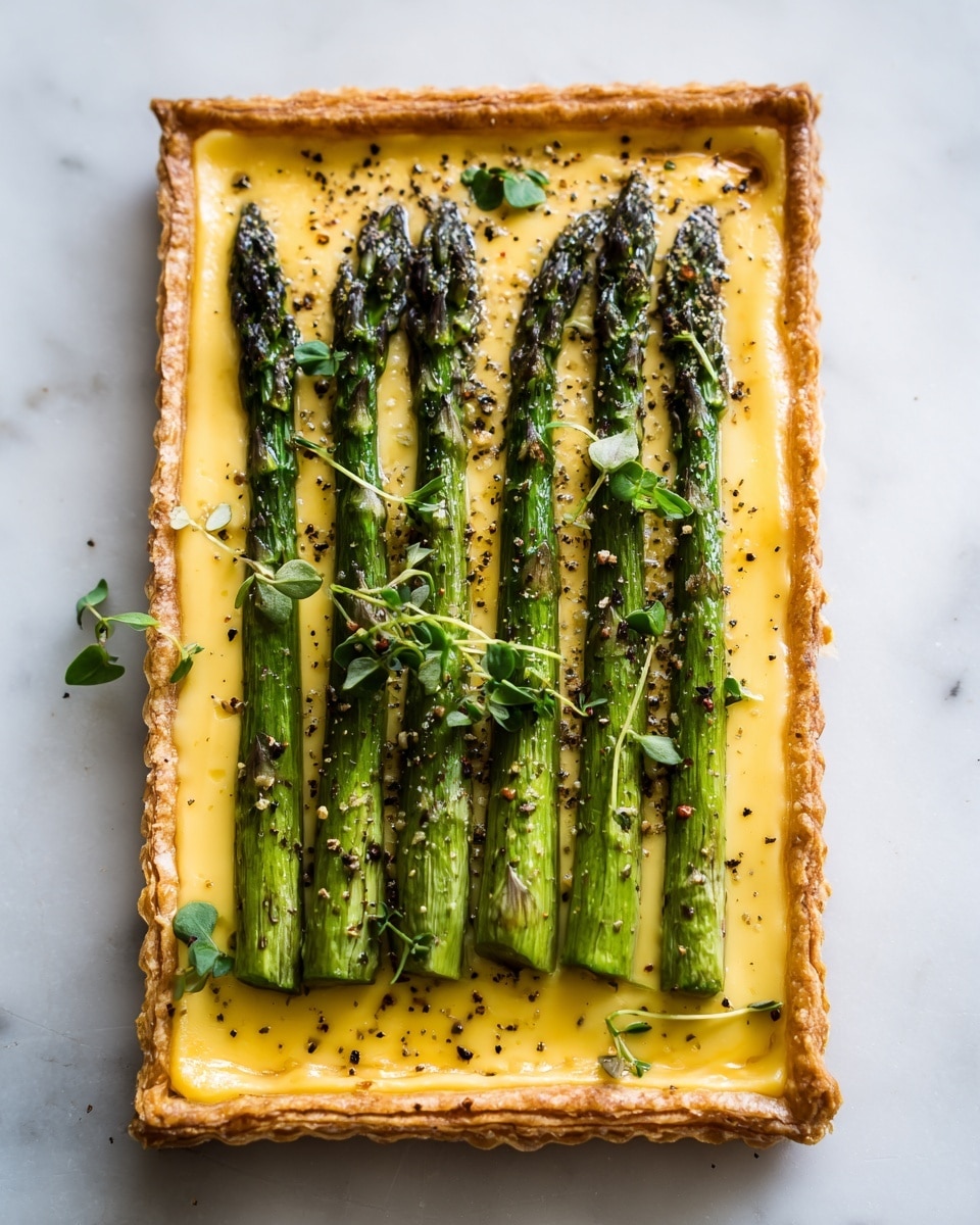 Asparagus and Goat Cheese Tart Recipe - Recipe Image