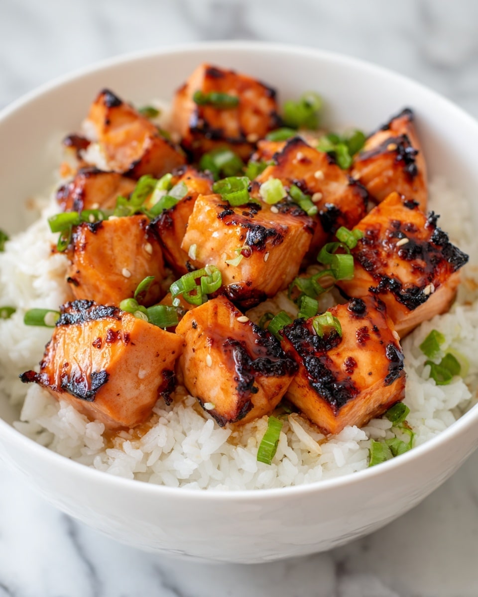 Air Fryer Bang Bang Salmon Bites Recipe - Recipe Image