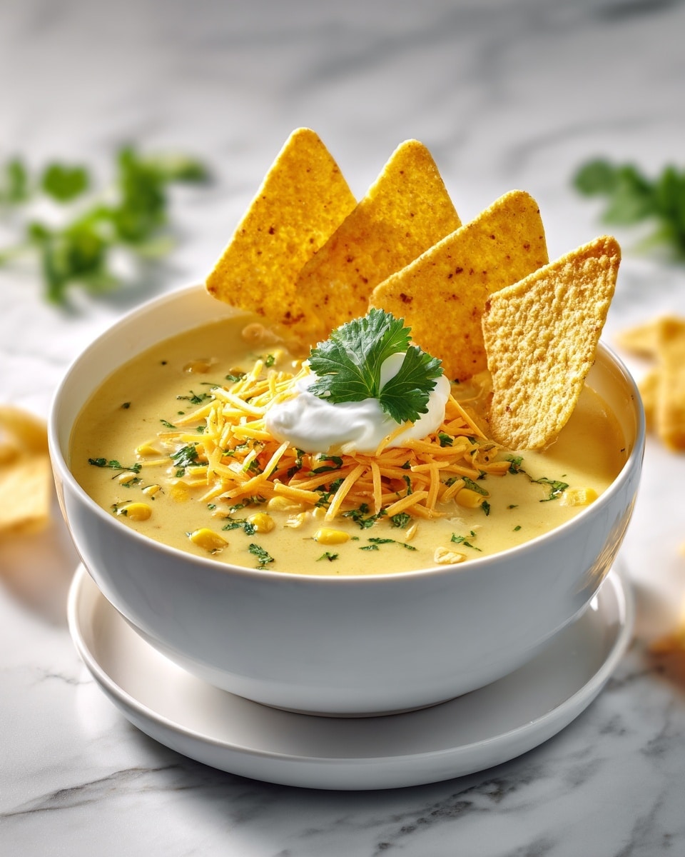 Creamy Green Enchilada Chicken Soup Recipe - Recipe Image