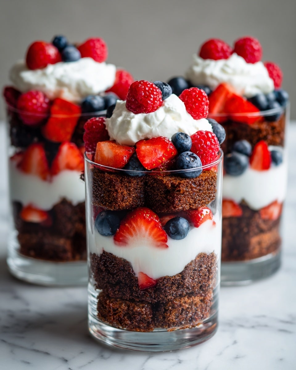 Raspberry Fudge Brownie Trifle Recipe - Recipe Image