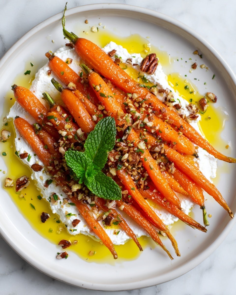 Roasted Carrots with Whipped Ricotta and Hot Honey Recipe - Recipe Image
