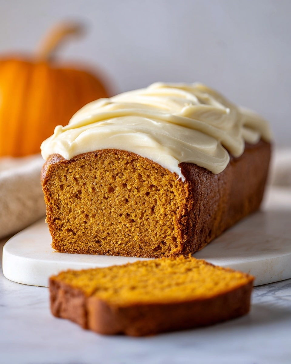 Pumpkin Bread with Cream Cheese Frosting Recipe - Recipe Image