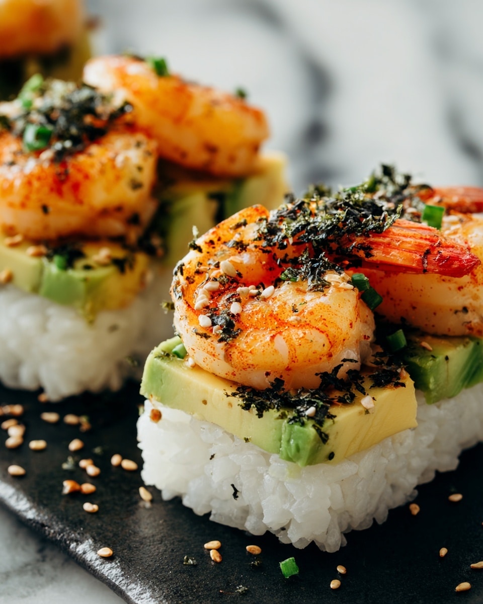 Shrimp Tempura Sushi Stack Recipe - Recipe Image