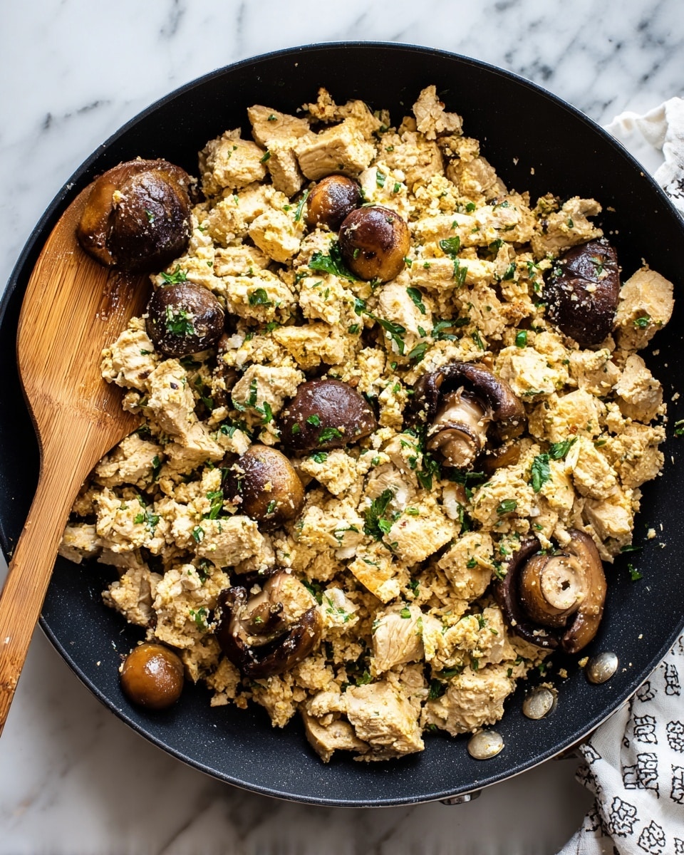 Mushroom Chicken Bites (A Delicious One-Skillet Dinner) Recipe - Recipe Image