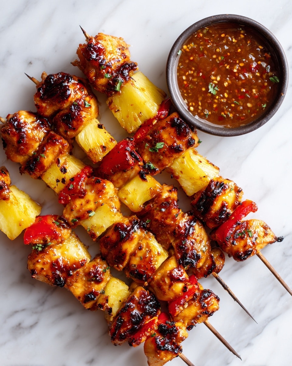 BBQ Pineapple Chicken Kabobs Recipe - Recipe Image