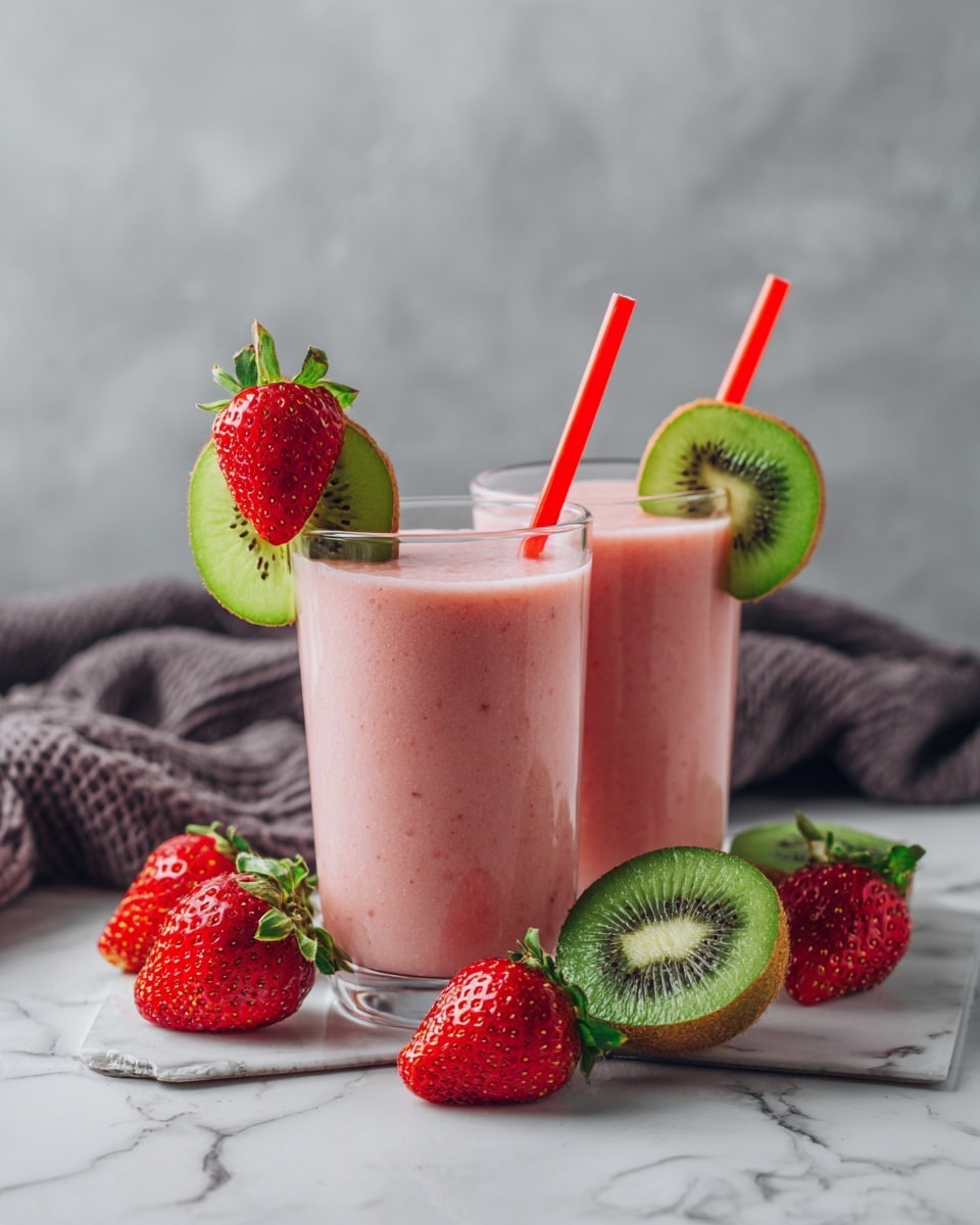 Kiwi Strawberry Smoothie Recipe - Recipe Image