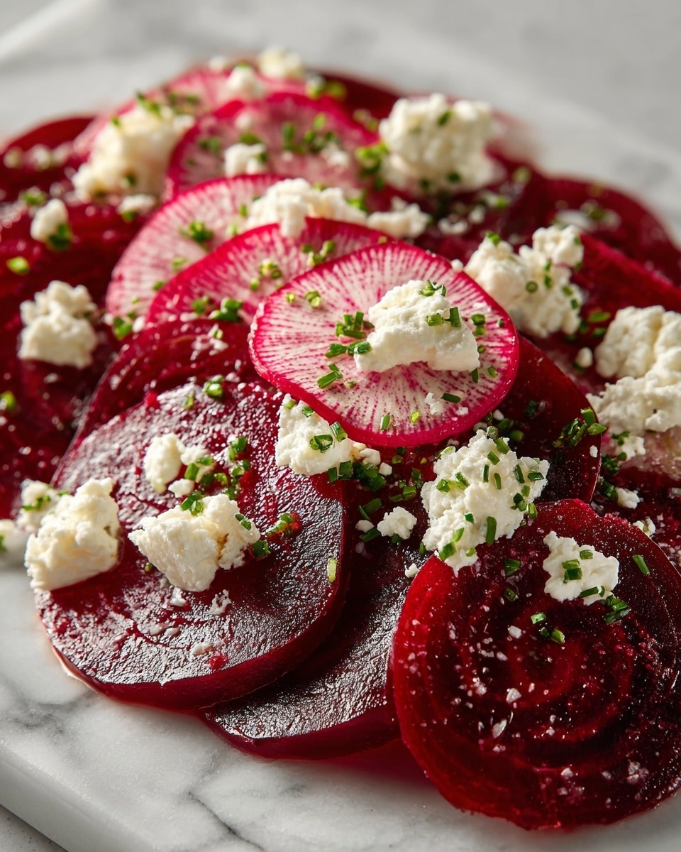Roasted Beets and Radishes with Goat Cheese Recipe - Recipe Image