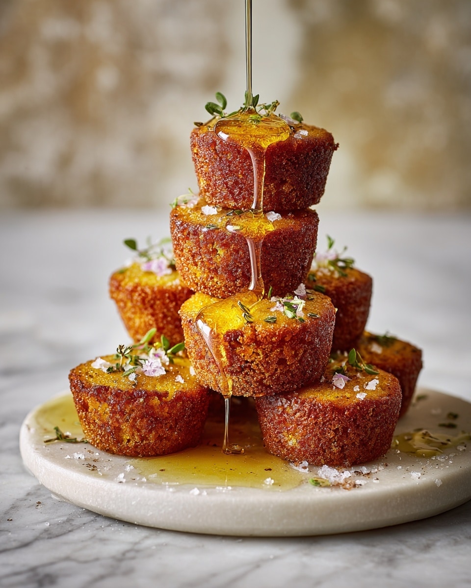 Honey Butter Cornbread Poppers Recipe - Recipe Image