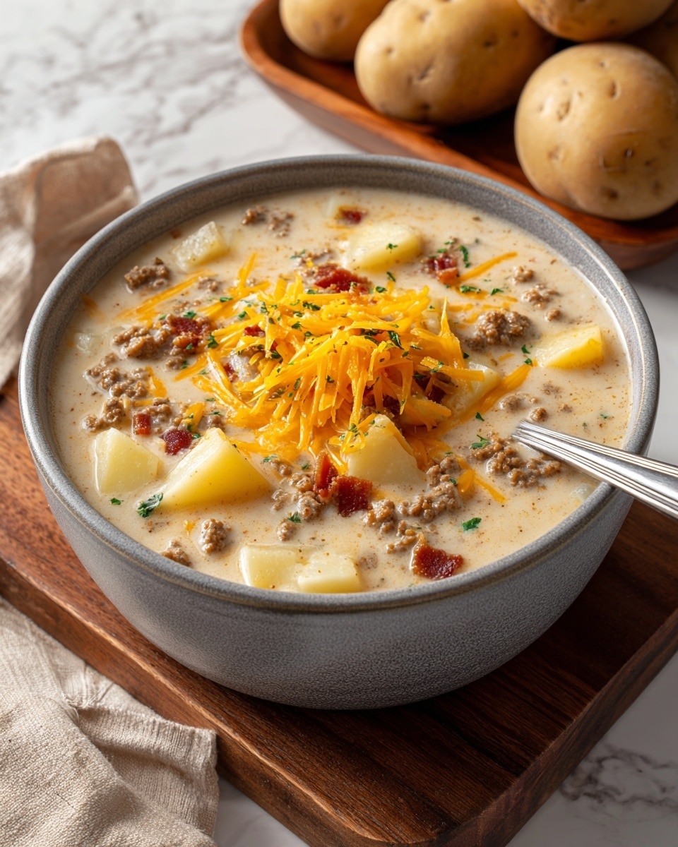 Easy Cheeseburger Soup: The Ultimate Comfort Food Recipe - Recipe Image