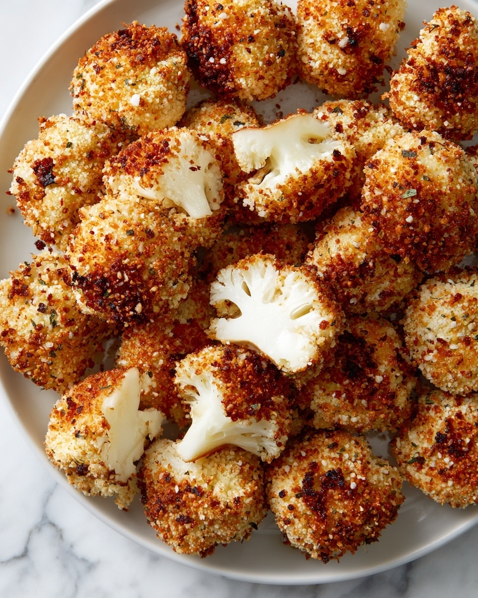 Roasted Parmesan Cauliflower Bites Recipe - Recipe Image
