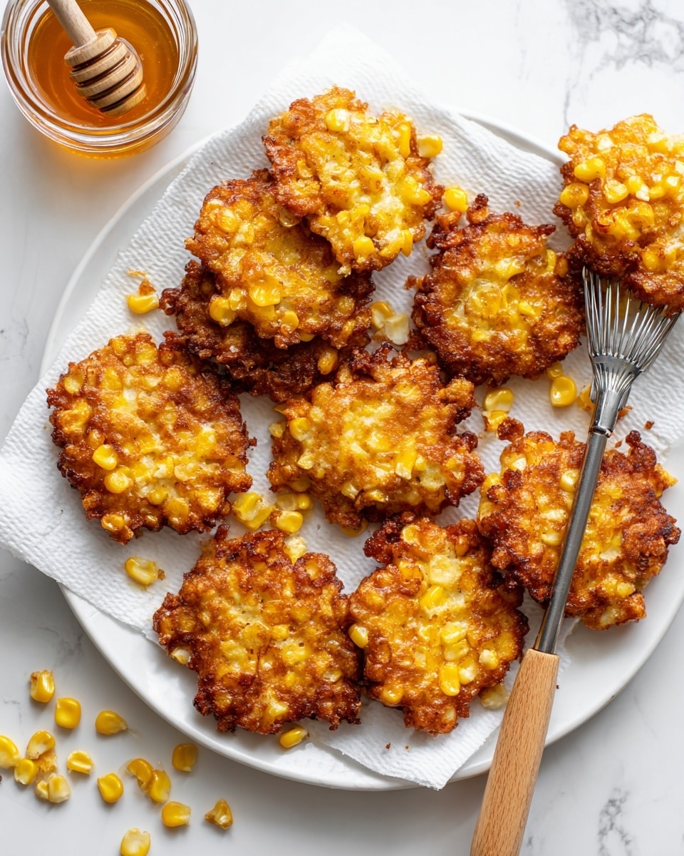 Crispy and Golden Corn Fritters Recipe - Recipe Image