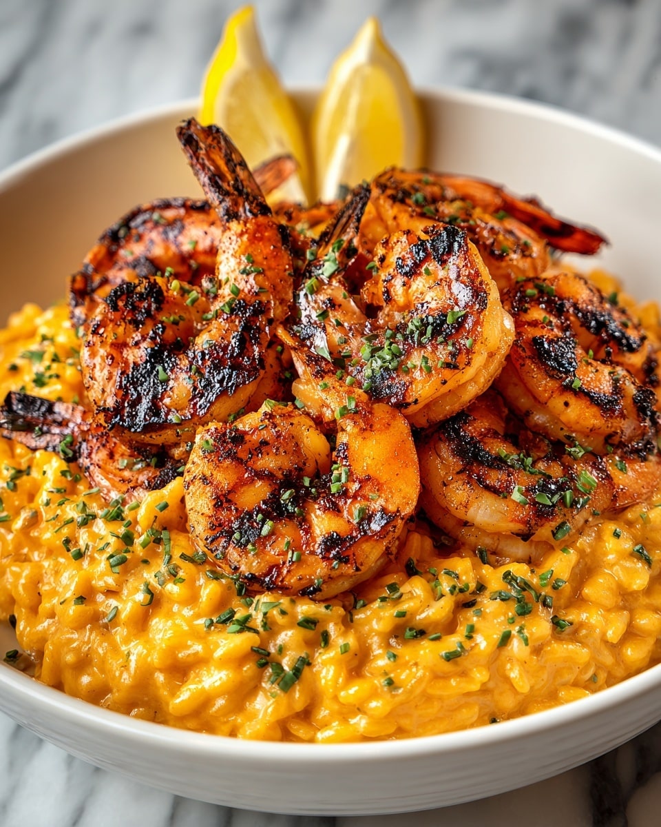 Shrimp Orzo with Lemon Garlic Sauce Recipe - Recipe Image