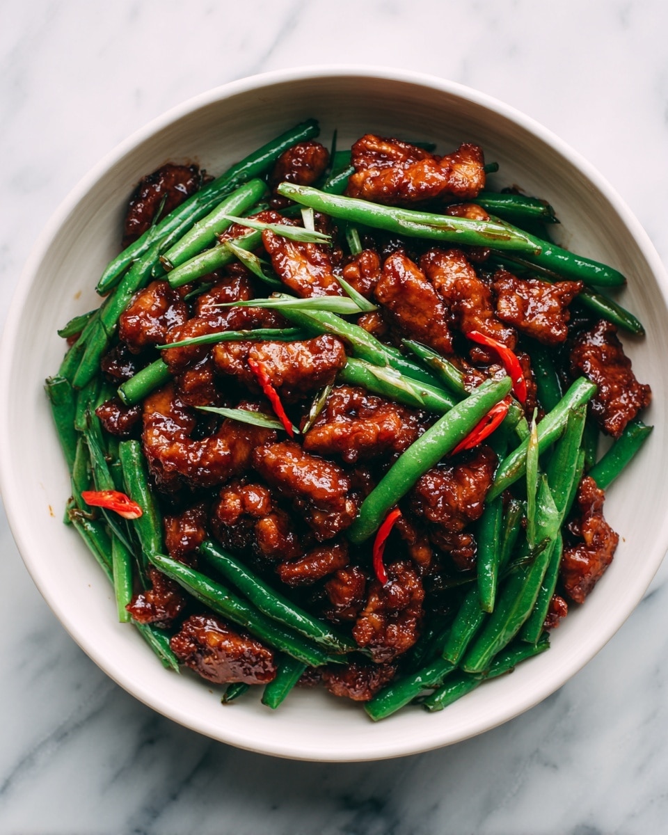 Chicken Green Bean Stir Fry with Sweet Chili Sauce Recipe - Recipe Image