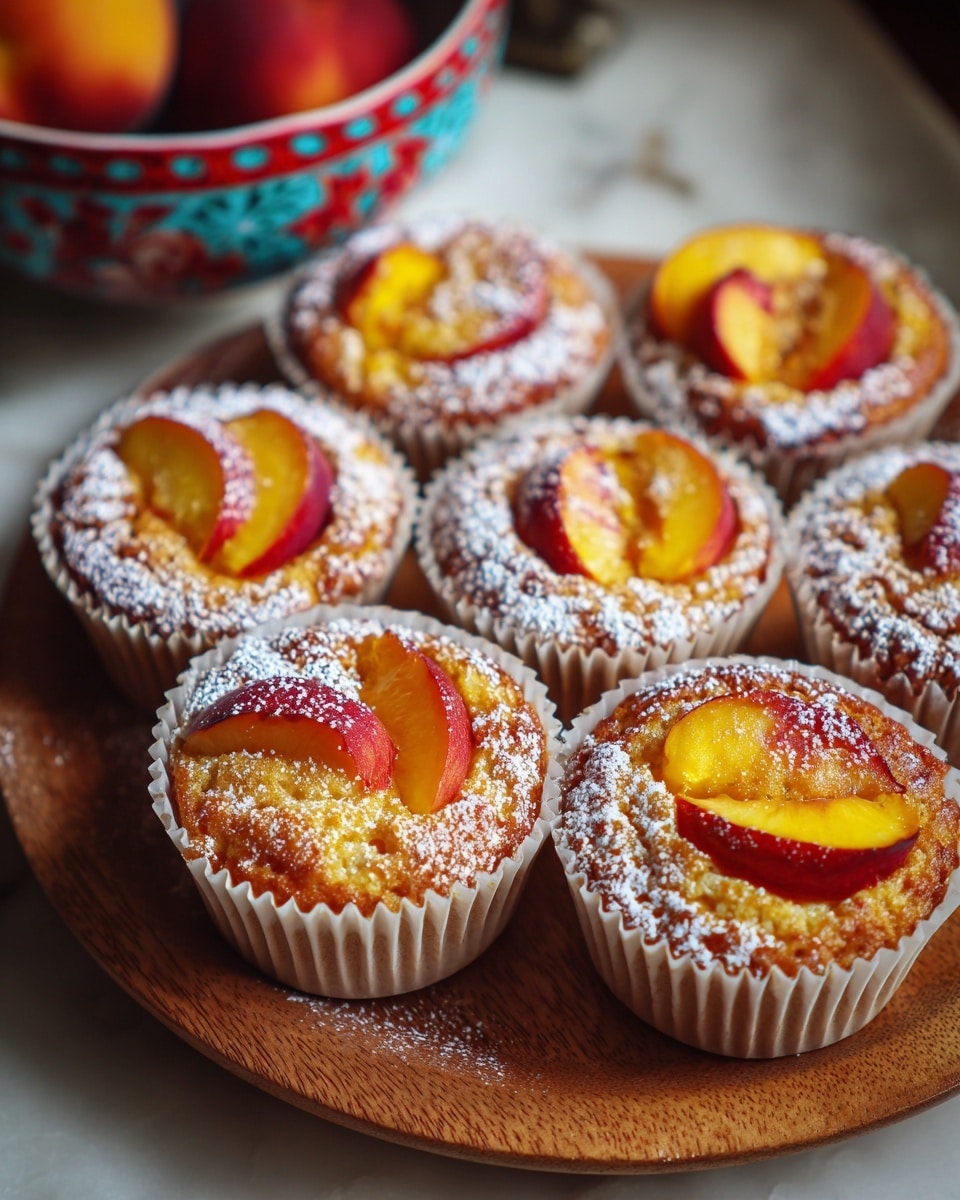 Peach Financiers: Elegant French Almond Cakes Recipe - Recipe Image