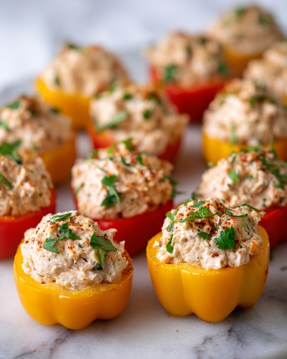 Herb and Cheese Stuffed Bell Peppers Recipe - Recipe Image