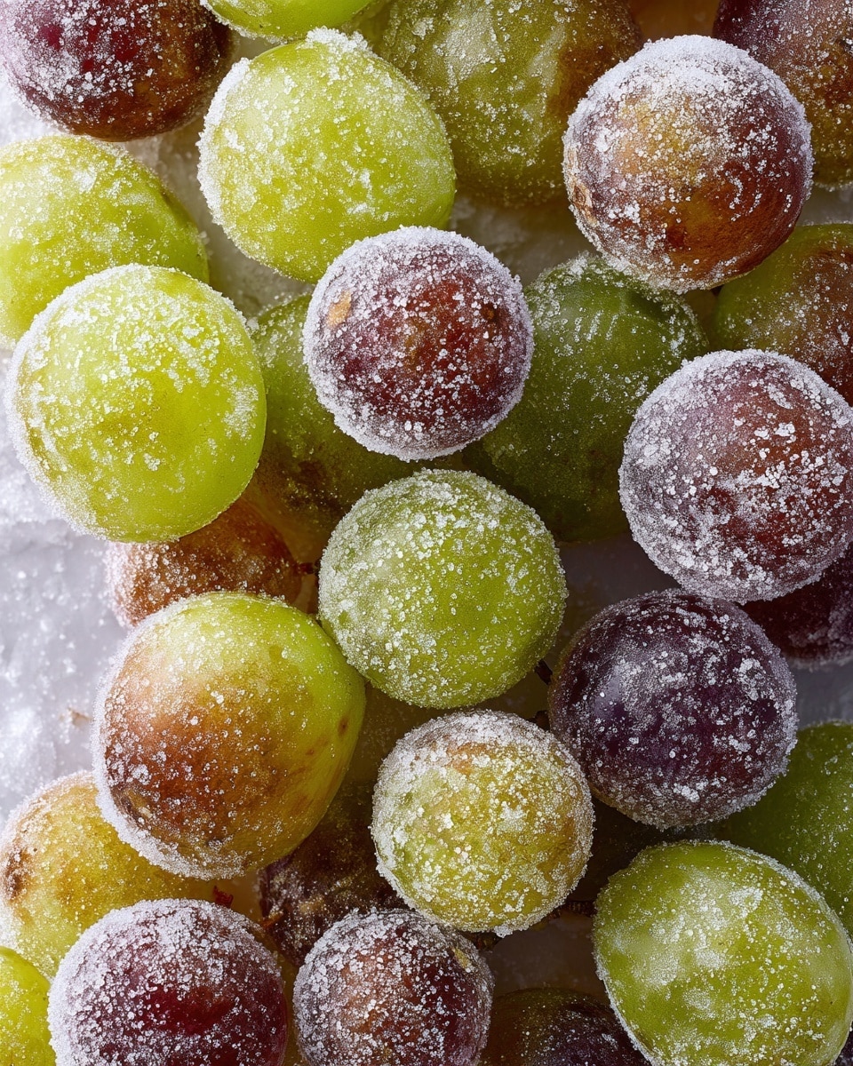Healthy Sour Candy Frozen Grapes Recipe - Recipe Image