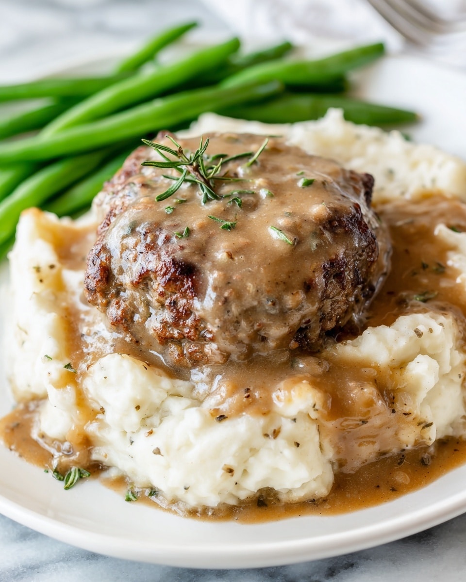 Salisbury Steak with Rich Gravy Recipe - Recipe Image