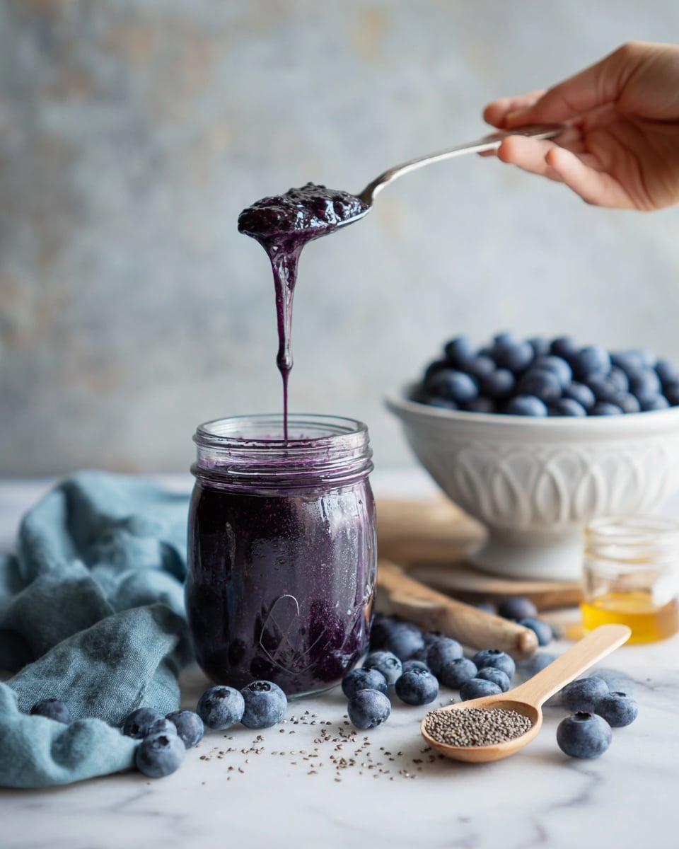 Homemade Blueberry Chia Seed Jam Recipe - Recipe Image