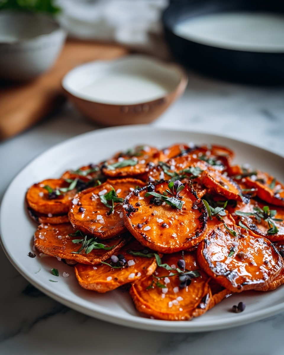 Crispy Smashed Sweet Potatoes Recipe - Recipe Image