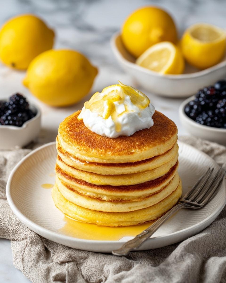Lemon Ricotta Pancakes Recipe - Recipe Image