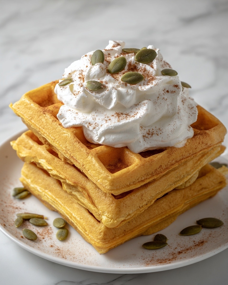 Pumpkin Protein Waffles Recipe - Recipe Image