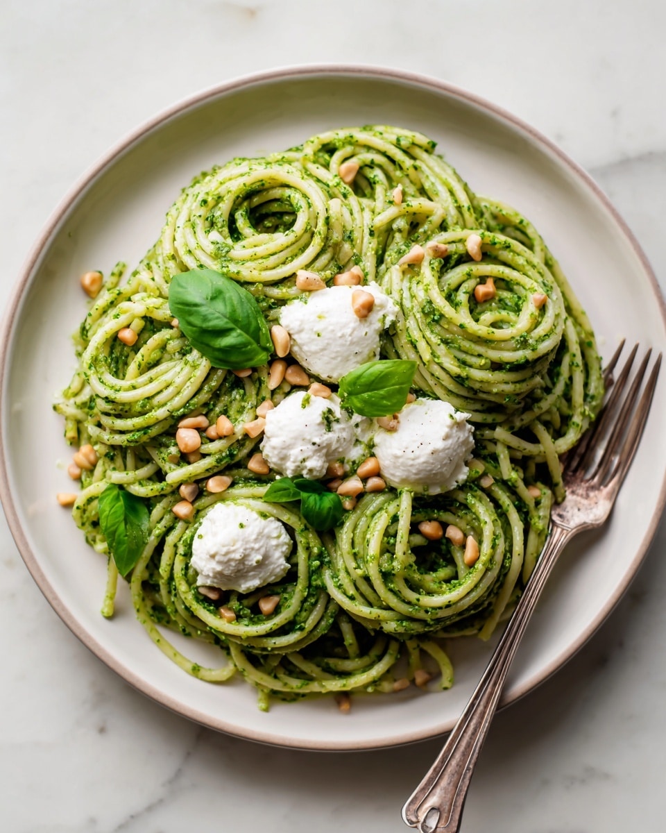 Creamy Pesto Pasta Sauce Recipe - Recipe Image