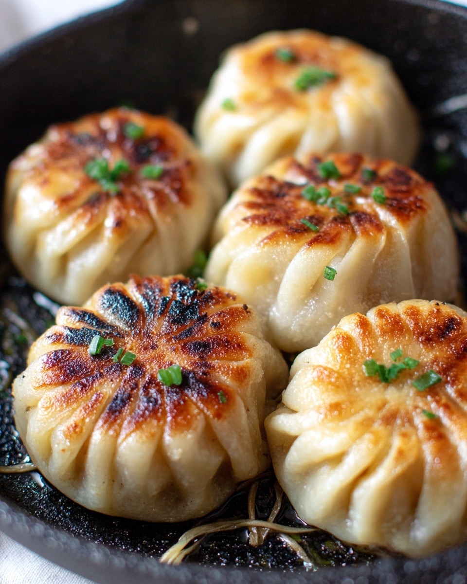 Pan-Fried Cabbage and Noodle Buns Recipe - Recipe Image