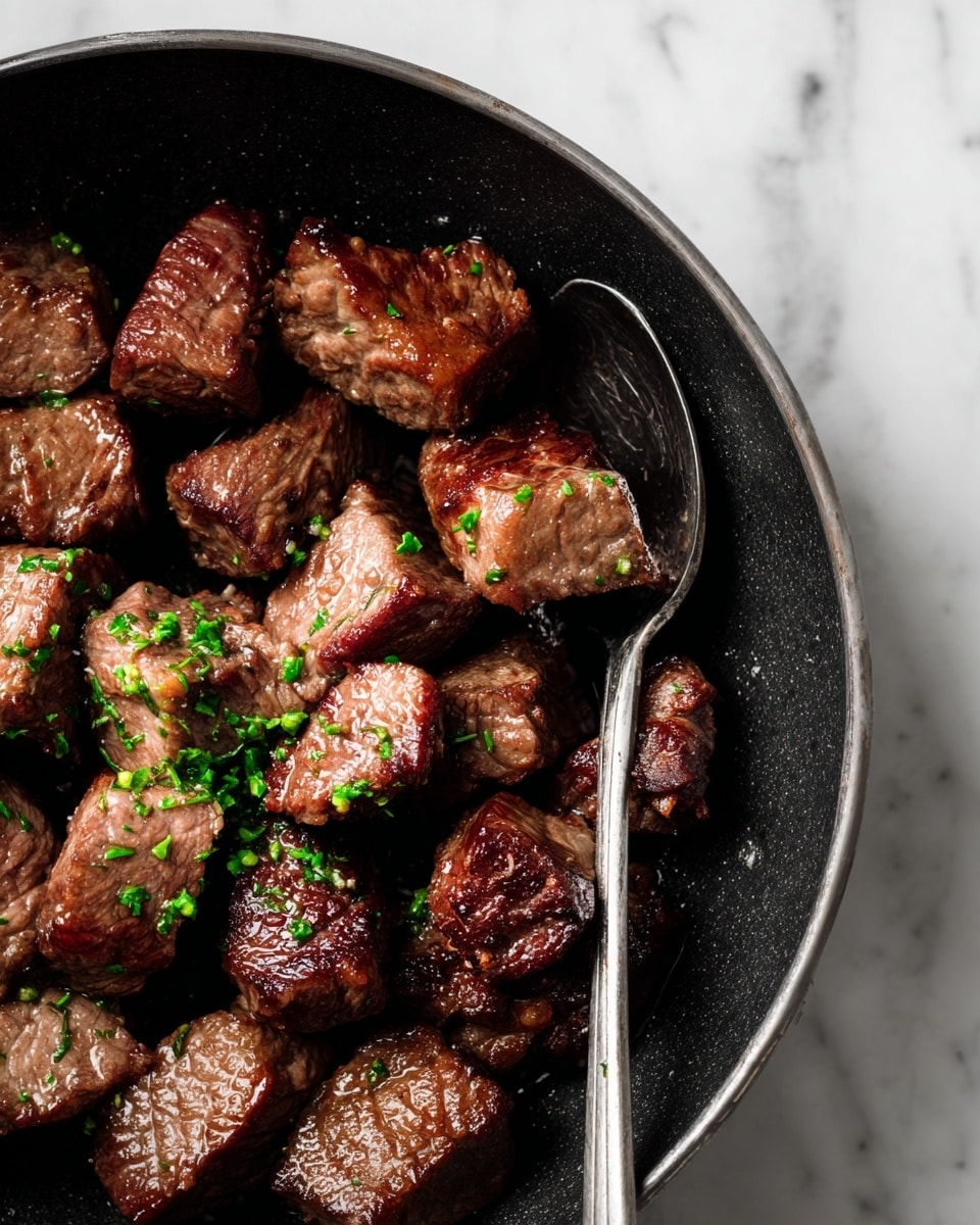 Cajun Garlic Butter Steak Bites Recipe - Recipe Image