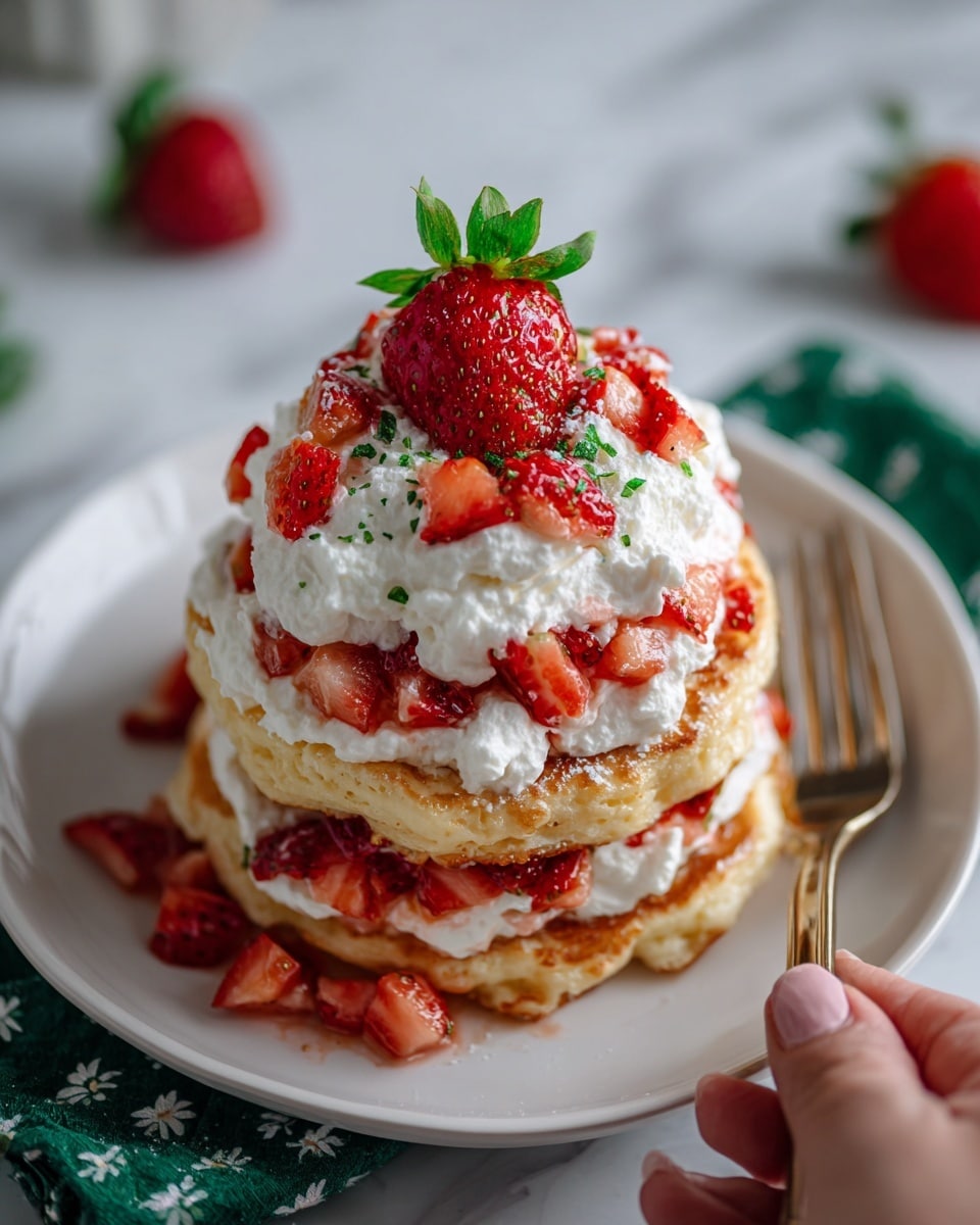 Strawberry Shortcake Pancakes Recipe - Recipe Image