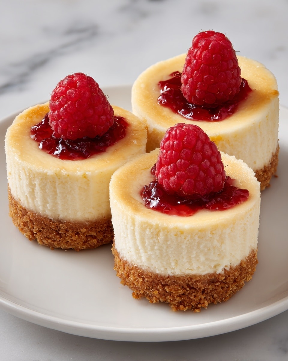 Mini Cheesecakes with Vanilla Wafer Crust Recipe - Recipe Image