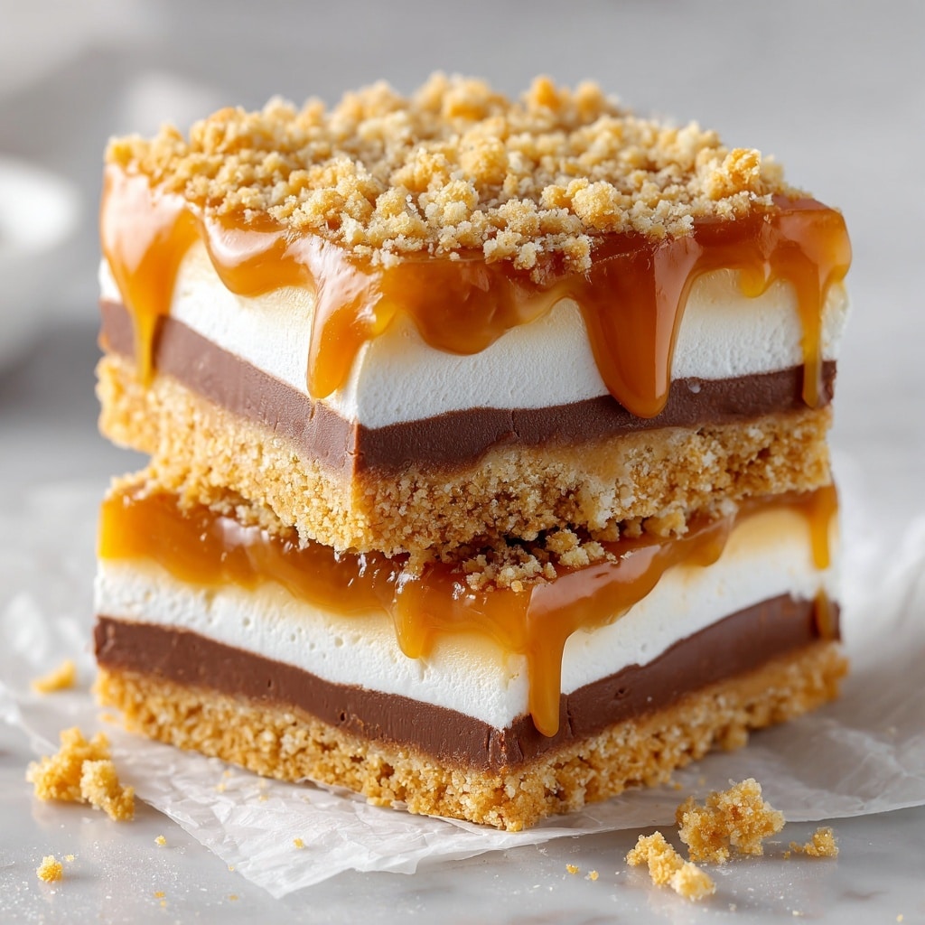 Decadent Caramel Cheesecake Bars Recipe - Recipe Image