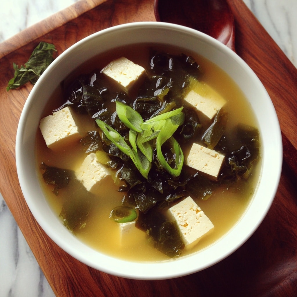 Homemade Miso Soup with Tofu Recipe - Recipe Image