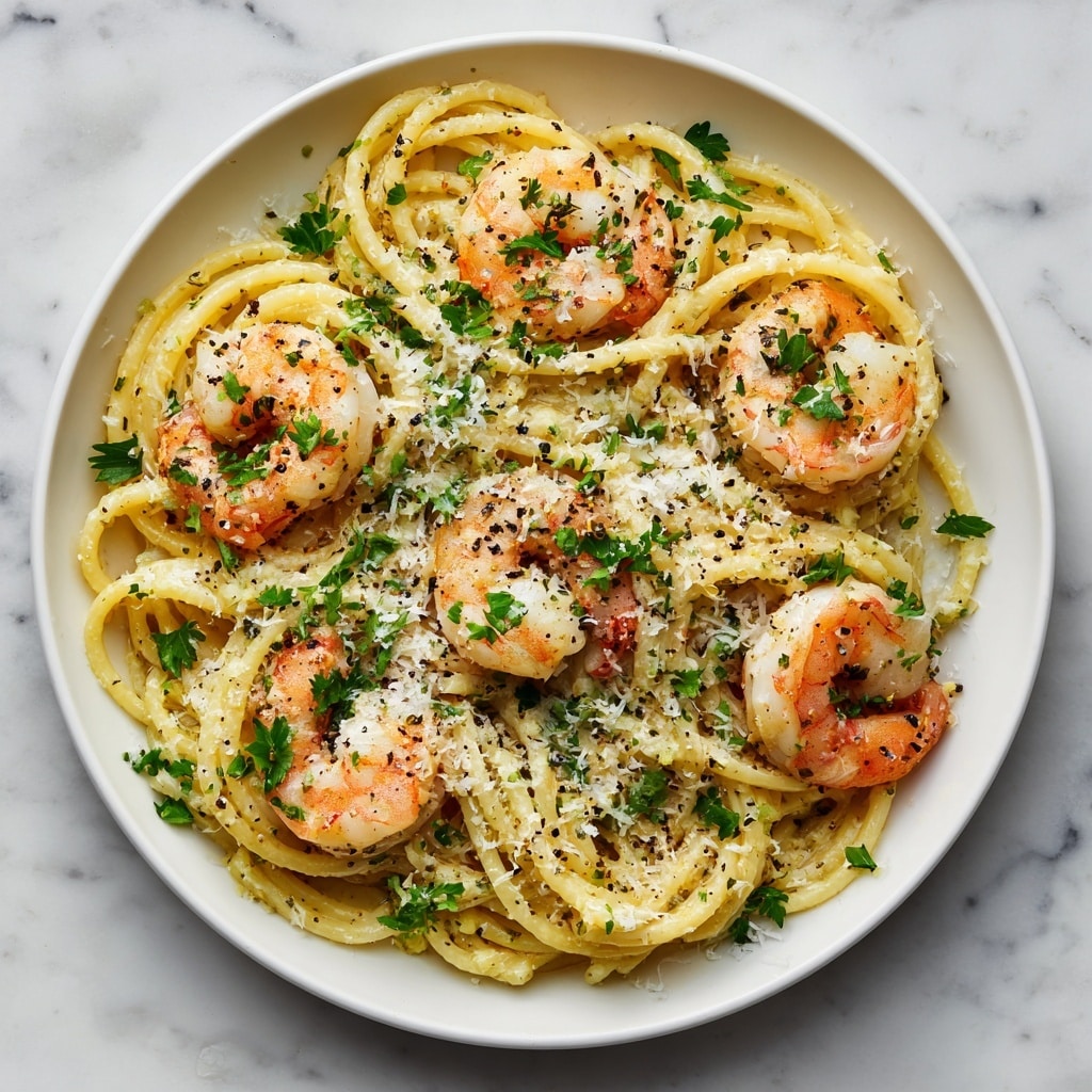 Creamy Garlic Shrimp Pasta Recipe
