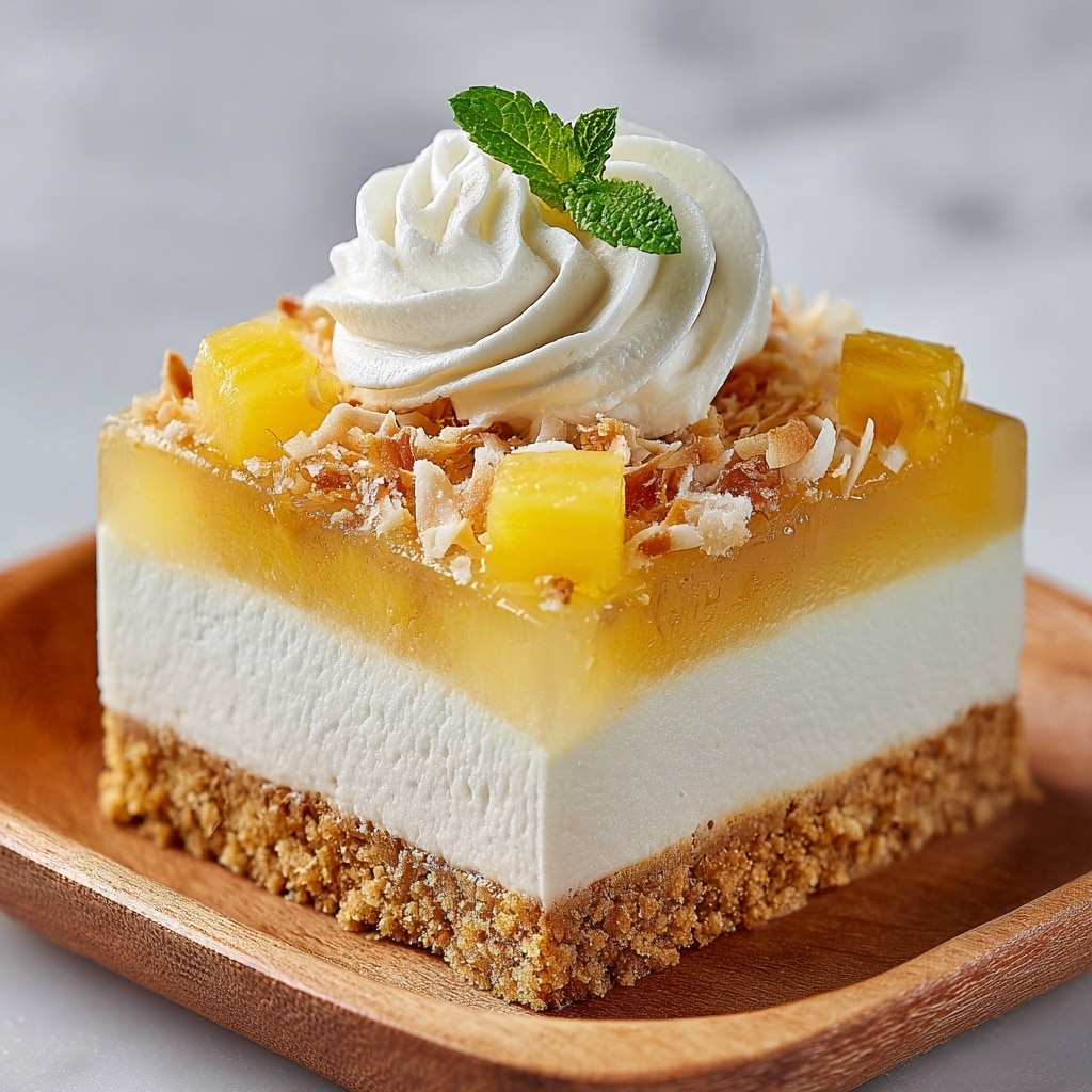 Coconut Pineapple Cheesecake Dessert Recipe