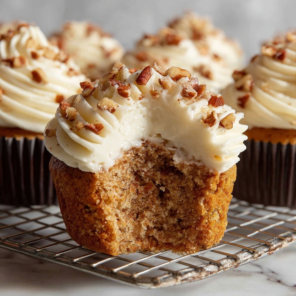 Banana Cinnamon Pecan Cupcakes with Cream Cheese Frosting Recipe
