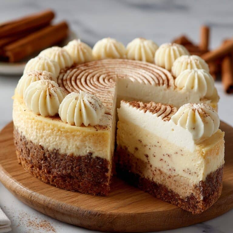 Cinnamon Roll Cheesecake Recipe