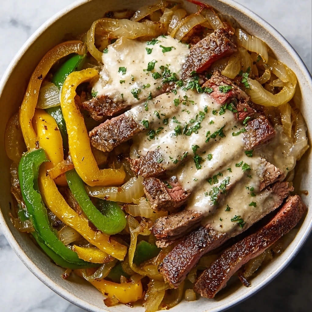 Philly Cheesesteak In A Bowl Recipe - Recipe Image