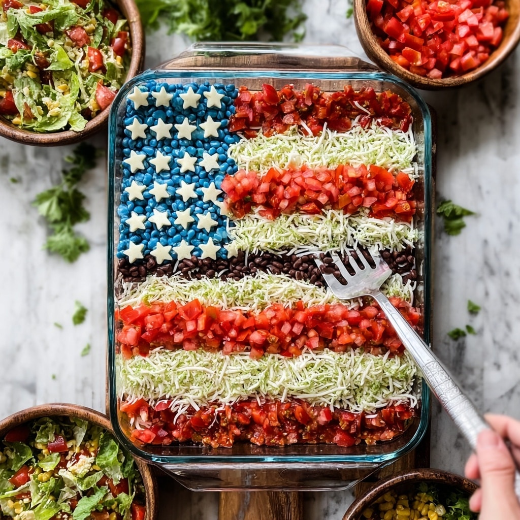 Taco Salad Flag Recipe - Recipe Image