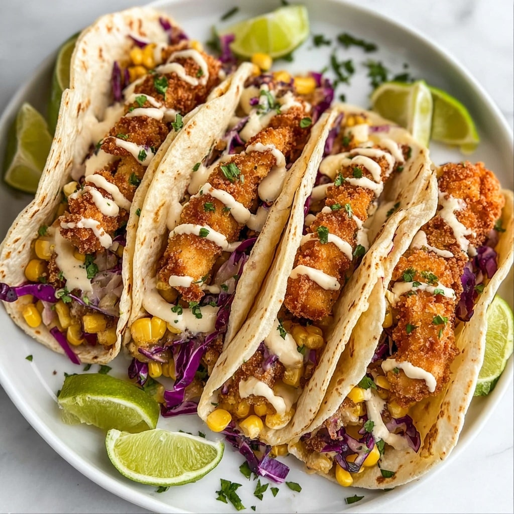 Crispy Fried Chicken Tacos Recipe